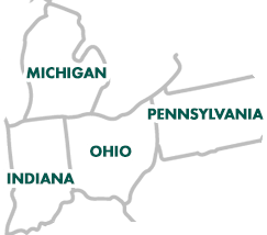 Chapin Logistics Truckload Service Area Map